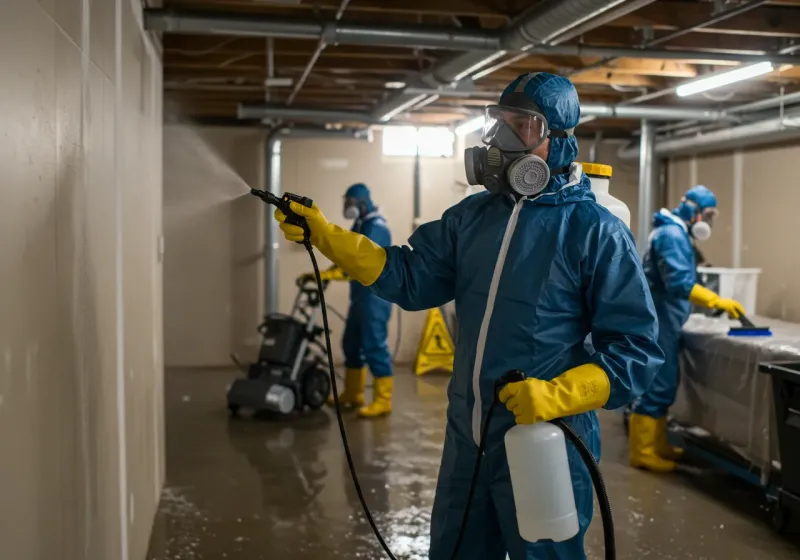 Basement Sanitization and Antimicrobial Treatment process in Prineville, OR